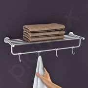 Plantex Stainless Steel 24 Inch Towel Rack for Bathroom/Towel Holder/Towel Stand/Towel Hanger/Bar/Bathroom Accessories - Pack of 1 (Chrome)