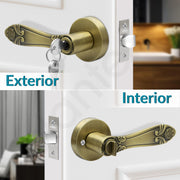 Plantex Premium Mortise Door Lock/Door Lock for Home/Main Door Lock Set with 3 Computerise Keys - (Brass Antique)