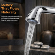 Plantex Brass Wash Basin Mixer Tap/Hot & Cold Basin Mixer Faucet/Deck Mount Pillar Spout for Bathroom Sink - Pack of 1 (APS-4600, Chrome & Rose Gold)