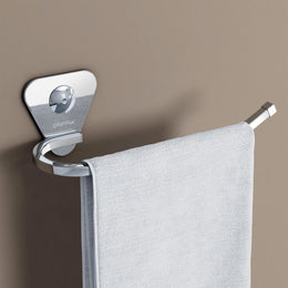 Plantex Pyramid Stainless Steel Hand Towel Holder/Napkin Hanger/Towel Hanger for Wash Basin/Bathroom Accessories (Chrome) - Pack of 1