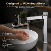 Plantex Wash Basin Mixer Tap/Brass Thermostatic Hot & Cold Basin Mixer Faucet/Deck Mount Pillar Spout for Bathroom Sink - Pack of 1 (4605, Chrome)