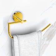 Plantex 304 Grade Stainless Steel Towel Ring/Hand Towel Holder/Towel Hanger for Bathroom/Napkin Holder for Wash Basin/Bathroom Accessories - Oreo (Gold)