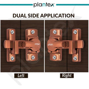 Plantex Door Latch/Flip Latch Lock for Door/Chitkani/Lock Latch for Main Door/Baby Latch for Bathroom/Bedroom/Balcony/Door Stopper - Pack of 3 (Rose Gold)