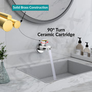 Plantex Pure Brass PAC-1801 Bib Cock Water Tap with Water Saving Aerator/Bib Tap with Teflon Tape & Brass Wall Flange for Wash Basin-7 Year Warranty (Mirror Chrome Finish)