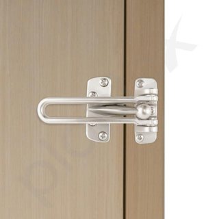 Plantex Swing Bar Lock for Hinged Swing-in Doors, Safety Door Guard for All Door, Door Latch Pack of 4 (Matt Finish)