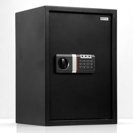 Plantex Safe Locker for Home/56 Litre Hotel Safe Tijori Box/Digital Locker/Electronic Safety Locker with Master & User Dual Code Access with Emergency Key/2 Years Warranty By Plantex (Black)