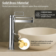 Plantex Pure Brass Wash Basin Tap/Hot and Cold Tap for Wash Basin/Single Lever Pillar Cock Water Tap/Deck Mount- (7881-Chrome)