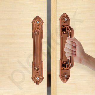 Plantex 8 Inch Heavy Duty Main Door Handle/Pull Push Handle for Main Door Home & Hotel/3 Years Warranty Pack of 2 (Rose Gold)