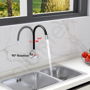 Plantex Pure Brass Kitchen Sink Tap with Silicone Swivel Spout/Flexible Tap for Sink with Water Saving Nozzle for Kitchen Basin Tap-7 Year Warranty by Plantex-(LEA-710B)