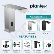 Plantex Solid Brass Automatic Touchless Faucet for Wash Basin/Sensor Tap for Kitchen Sink/Electronic Basin Tap/Basin Faucet-(Chrome)