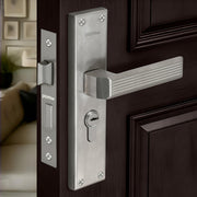 Plantex Stainless Steel Door Lock Handle Set/6-Lever Lock Mechanism with 3 Years of Warranty/Mortise Lock with 3 Keys, Brass Lock Body & Cylinder - (DTM-661, Matt)