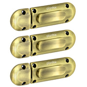 Plantex Door Stopper/Door Latch for Main Door/Baby Latch for Bathroom/Door Lock for Home and Office Doors - Pack of 3 (Brass Antique)
