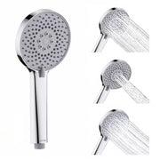 Plantex Hand Shower for Bathroom/3 Mode Multifunctional Shower/5-Inch ABS Plastic Silicone Handheld Shower/Easy Mode Switching – (Chrome, APS-8616)