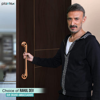 Plantex Polo 14-IInch Pull Handle For Glass/Wooden And Metal Doors (Rich Rose Gold Finish - Big)