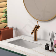 Plantex Pure Brass Wash Basin Tap/Basin Mixer Tap/Single Lever Pillar Tap for Wash Basin/Bathroom Faucet-(PVD Choco)