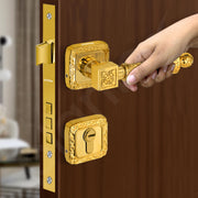 Plantex Premium Door Locks with 3 Years of Warranty by Plantex/Main Door Lock for Home/Mortise Lock for Door - Main Door Lock Set (643 - PVD Gold)