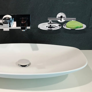Plantex Maxx Stainless Steel Dual Soap Holder for Bathroom/Soap Dish/Bathroom Soap Stand/Bathroom Accessories (Chrome)