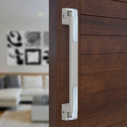 Plantex Door Handle/Main Door Handle/14 inch Pull-Push Handle for Home/Office/Hotel - Pack of 1 (SH-299, Satin White & Chrome) - 3 Years Warranty