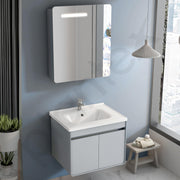 Plantex Plywood Vanity for Bathroom/Square Cabinet with Wash Basin and Mirror/Bathroom Organizer for Home - (NZBC-40)