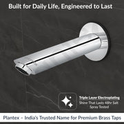 Plantex Bath Tub Spout with Wall Flange/Single Lever Spout/High Flow Tap for Bathroom/Kitchen-7 Year Warranty by Plantex (BAL-521-Chrome)