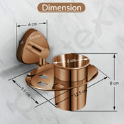 Plantex J4 Stainless Steel Toothbrush Holder for Bathroom/Toothbrush Stand for Bathroom/Tumbler Holder/Bathroom Accessories (PVD Rose Gold Finish) Angel