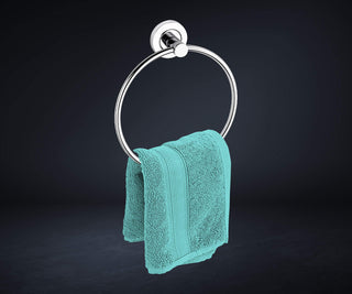 Plantex Stainless Steel Towel Ring for Bathroom/Wash Basin/Napkin-Towel Hanger/Bathroom Accessories (Chrome-Round) (Stainless Steel, Pack of 3)