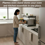 Plantex Microwave Stand for Kitchen Platform/GI-Metal Oven Stand with Storage Cabinet/Oven Rack Kitchen Storage
