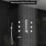 Plantex 5 Way Thermostatic Shower Diverter/Pure Brass Concealed & Exposed 5-Outlet Mixer Valve Body/Multi-Function Bathroom Diverter with Button Control - (Kubix Primium-2589)