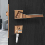 Plantex Premium Door Lock with 3 Years of Warranty/Main Door Lock for Home/Mortise Lock for Door - Main Door Lock Set (7090- PVD Choco & Satin Black Matt)