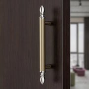 Plantex Altros Main Door Handle/14 Inch Door Handle for Main Door/Pull Push Handle for Home/Hotel/Office Ã¢â‚¬â€œ Pack of 1 (106,White Satin and Chrome Finish) - 3 Years Warranty