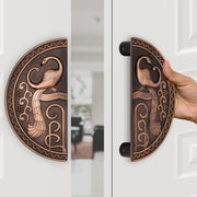 Plantex 8 inches Heavy Duty Main Door Handle/Pull Push Round Shape Handle for Main Door & Home Decor/3 Years Warranty (323-Copper Antique Finish)