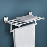 Plantex 304 Grade Stainless Steel Towel Rack for Bathroom/Towel Holder/Towel Stand/Towel Bar for Bathroom Accessories - Cute (18 Inch-Chrome)