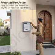 Plantex Wall Mount Letter Box - Suggestion Box/Mail Box/Post Box for Home gate with Secure Key Lock - Pack of 5 (Dark Grey)