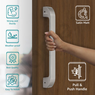 Plantex Door Handle/Main Door Handle/13 inch Pull-Push Handle for Home/Office/Hotel - Pack of 1 (SH-289, Matt) - 3 Years Warranty