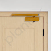 Plantex Premium Automatic Door Closer for Wooden Door Adjustable Size 3 Spring Hydraulic Auto Door Closer for Home Office Hotel for Wide 180 Degree Opening (Capacity-120 kg,Golden)