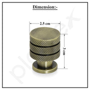 Plantex Knobs for Drawer/Drawer Knobs/Drawer knobs Handle/Pull-Push Knobs for Home/Office Drawers - Pack of 1 (Brass Antique)