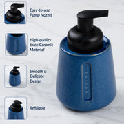 Plantex Ceramic Soap Dispenser for Washbasin/Hand Soap Dispenser/Soap Dispenser for Kitchen/Bathroom Accessories - Pack of 1