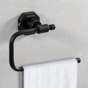 Plantex 304 Grade Stainless Steel Napkin Holder/Towel Hanger/Napkin Ring for Wash Basin/Towel Holder for Kitchen/Bathroom Accessories - Nipron (Black)