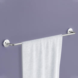 Plantex 304 Grade Stainless Steel Towel Hanger for Bathroom/Single Towel Rod/Towel Bar/Bathroom Accessories - Daizy (Chrome)