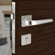 Plantex Heavy Duty Mortise Door Lock for Home/Door Lock for Main Door/Office/Hotel-3 Brass Keys (7091 - Satin White & Chrome)
