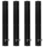 Plantex Stainless Steel 12 inch Tower Bolt/Tower Bolt for Home,Offices Doors and Windows/Tower Bolt for Main Door/Door Latch/Kundi/Chitakini/Door Latch for Main Door and Windows (Black, Pack of 4)
