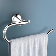 Plantex 304 Grade Stainless Steel Washbasin Towel Holder/Hand Towel Hanger/Napkin Ring for Kitchen/Bathroom Accessories (Chrome ) Niko