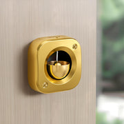 Plantex Dopamine Door Bell for Home/Square Door Chime with Brass Bell/Temple & Meditation Bell for Positive Energy & Home DÃƒÂ©cor - Pack of 1 (DTK-292 - Gold)