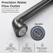 Plantex Brass Wash Basin Mixer Tap/Hot & Cold Basin Mixer Faucet/Deck Mount Pillar Spout for Bathroom Sink - Pack of 1 (APS-4600, Gun Metal)