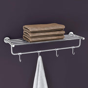 Plantex Stainless Steel 24 Inch Towel Rack for Bathroom/Towel Holder/Towel Stand/Towel Hanger/Bar/Bathroom Accessories - Pack of 1 (Chrome)
