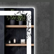 Plantex Mirror with Light with 3 Tone/Designer Mirror for Living Room/Bedroom/Dressing Room - Rectangle Shape (18 X 24 Inch)