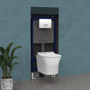 Plantex Concealed Flush Tank for Commode/8 LTR Water Capacity Flushing Cistern with Full Frame/Slim and Stylish Tank with Flush Plate/Concealed Cistern - (Pack of 1)