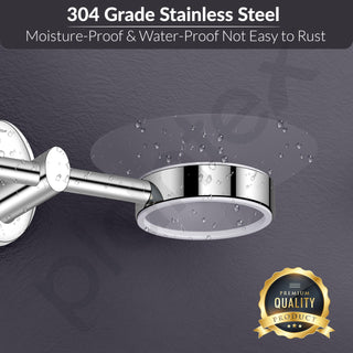 Plantex 304 Grade Stainless Steel Twin Soap Holder for Bathroom and Wash Basin/Soap Dish/Soap Holder/Bathroom Accessories - Oreva (Chrome)