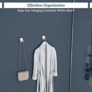 Plantex 304 Grade Stainless Steel Robe Hook/Cloth-Towel Hanger/Door Hanger-Hook/Bathroom Accessories - Parv (Chrome)