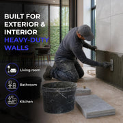 Plantex Lexora Tile Adhesive for Terracotta/Ceramic & Quarry Tiles/Polymer Modified Cement Adhesive for Floor & Wall Tiles Fixing/ Kitchen & Bathroom  Use - 20kg (LX-03, White)